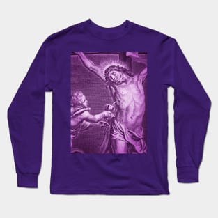 Violet Christ Antique Engraving Long Sleeve T-Shirt